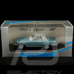 Mercedes-Benz 350 SL Cabriolet Softtop 1971 Vert Turquoise 1/43 Minichamps 430033441