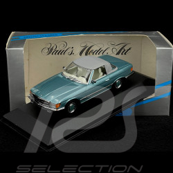 Mercedes-Benz 350 SL Cabriolet Softtop 1971 Turquoise Green 1/43 Minichamps 430033441