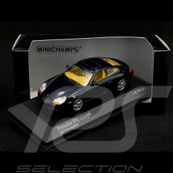 Porsche 996 Coupé 1998 bleu 1/43 Minichamps 400061180