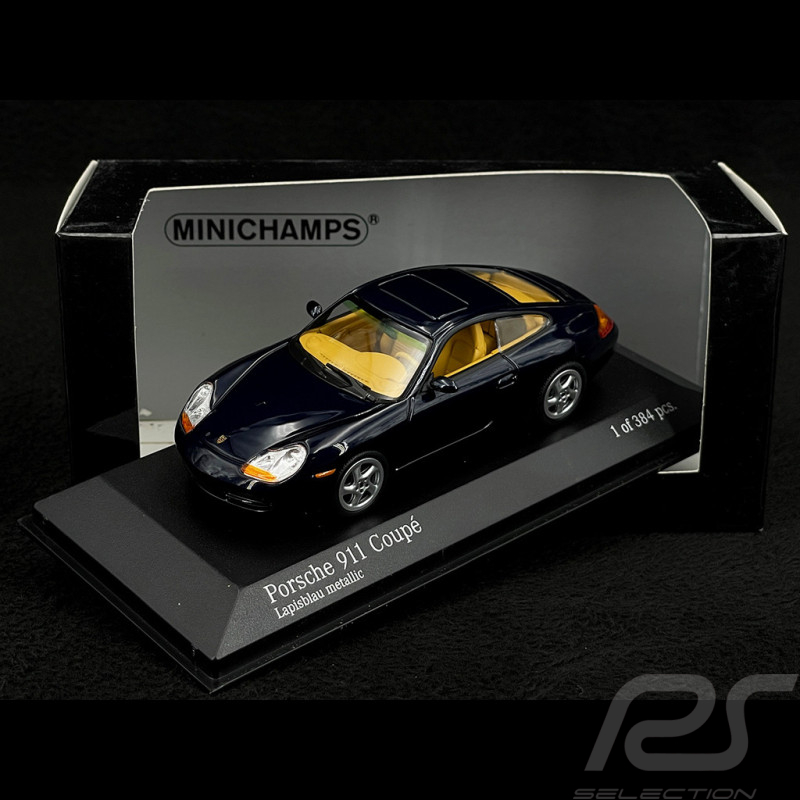 Porsche 996 Coupé 1998 bleu 1/43 Minichamps 400061180