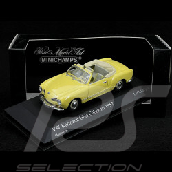 Volkswagen Karmann Ghia Cabriolet 1957 Jaune 1/43 Minichamps 430051042