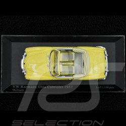 Volkswagen Karmann Ghia Cabriolet 1957 Yellow 1/43 Minichamps 430051042