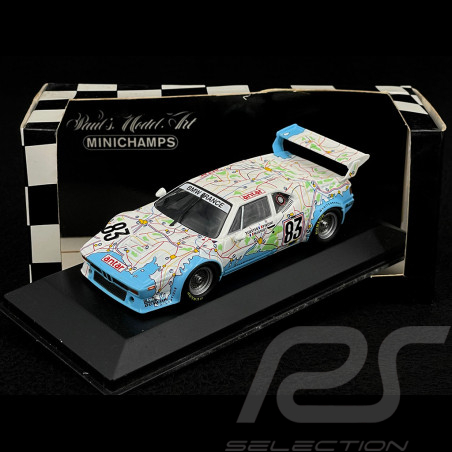 BMW M1 n° 83 24h Le Mans 1980 Carte de France 1/43 Minichamps 430802583