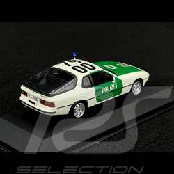 Porsche 924 Coupé Police Autobahnpolizei Düsseldorf 1984 White Green 1/43 Minichamps 400062190