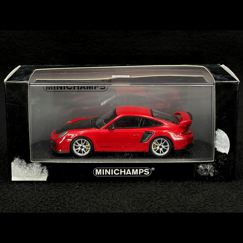 Porsche 911 typ 997 GT2 RS indischrot / kohlenstoff 1/43