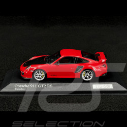 Porsche 911 type 997 GT2 RS rouge indien / carbone 1/43 Minichamps 400069408