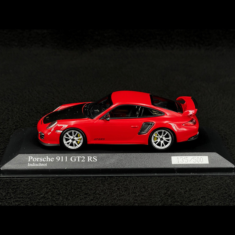 Porsche 911 type 997 GT2 RS indian red / carbon 1/43 Minichamps