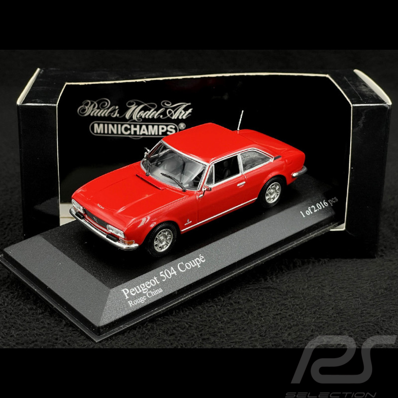 Peugeot 504 Coupe 1974 Rouge Chine 1/43 Minichamps 400112121