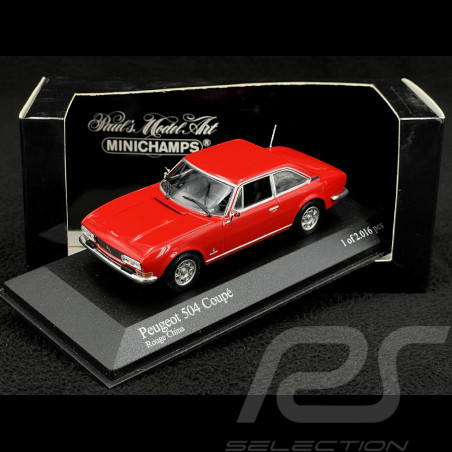 Peugeot 504 Coupe 1974 China Red 1/43 Minichamps 400112121