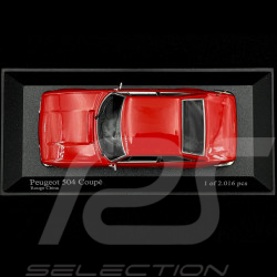 Peugeot 504 Coupe 1974 China Rot 1/43 Minichamps 400112121