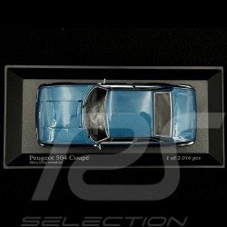 Peugeot 504 Coupe 1974 Irise Blue Metallic 1/43 Minichamps 400112124