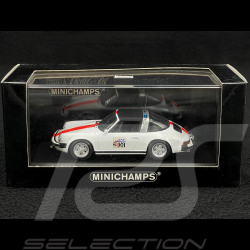 Porsche 911 Targa 1977 Police Weiß 1/43 Minichamps 400061290