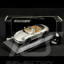 Porsche 911 type 991 Carrera S Cabriolet 2012 silver 1/43 Minichamps 410060231