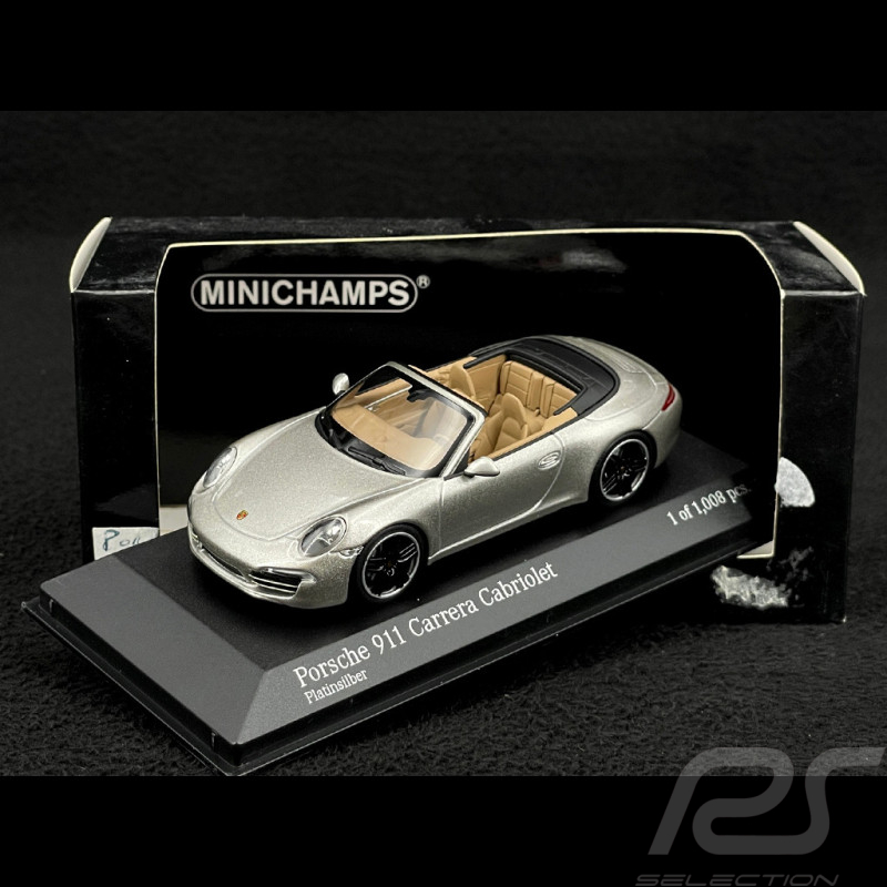 Porsche 911 type 991 Carrera S Cabriolet 2012 silver 1/43 Minichamps 410060231