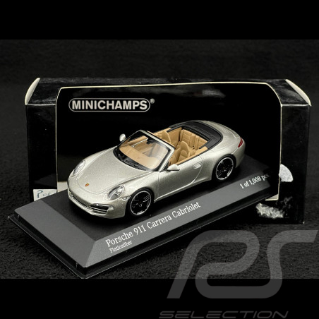 Porsche 911 type 991 Carrera S Cabriolet 2012 silber 1/43 Minichamps 410060231