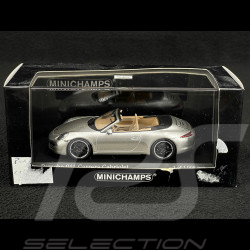 Porsche 911 type 991 Carrera S Cabriolet 2012 silber 1/43 Minichamps 410060231