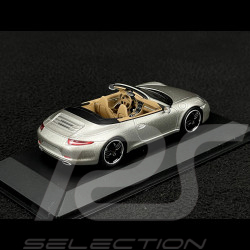 Porsche 911 type 991 Carrera S Cabriolet 2012 argent 1/43 Minichamps 410060231