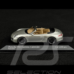 Porsche 911 type 991 Carrera S Cabriolet 2012 silver 1/43 Minichamps 410060231