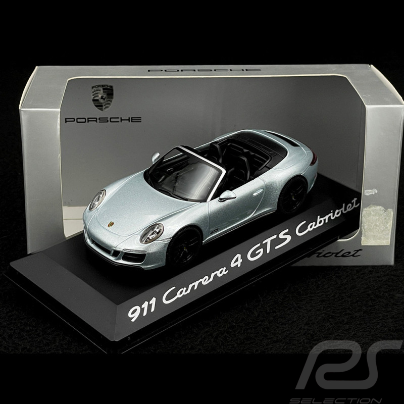 Porsche 911Cabriolet Carrera 4 GTS type 991 Mk II rhodium silbergrau 1/43 Herpa WAP0201040H