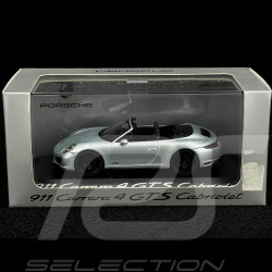 Porsche 911 Cabriolet Carrera 4 GTS type 991 phase II 2017 gris rhodium 1/43 Herpa WAP0201040H
