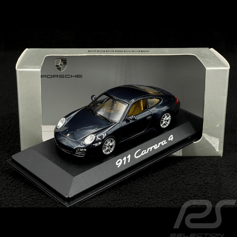 Porsche 911 type 997 Carrera 4 Phase 2 2009 gris atlas 1/43 Minichamps WAP02001518