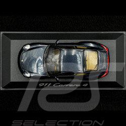 Porsche 911 type 997 Carrera 4 Phase 2 2009 gris atlas 1/43 Minichamps WAP02001518
