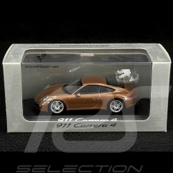 Porsche 911 type 991 Carrera 4 2012 cognac 1/43 Minichamps WAP0201090C