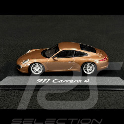 Porsche 911 type 991 Carrera 4 2012 cognac 1/43 Minichamps WAP0201090C