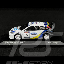Ford Focus RS WRC n° 5 Rallye Argentine 2003 Bleu Blanc 1/43 Minichamps 400038305