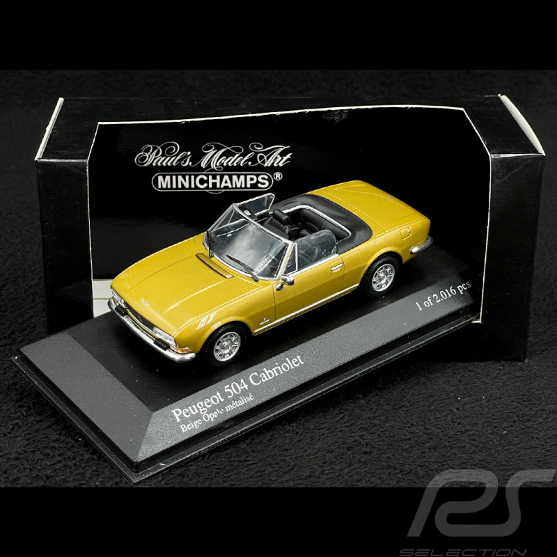 Peugeot 504 Cabriolet 1974 Beige Opale Métallisé 1/43 Minichamps 400112134