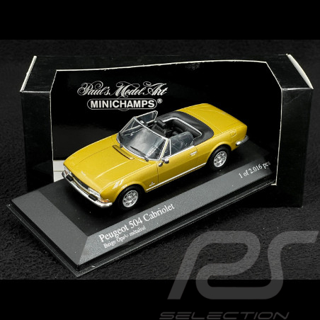 Peugeot 504 Cabriolet 1974 Beige Opale Métallisé 1/43 Minichamps 400112134