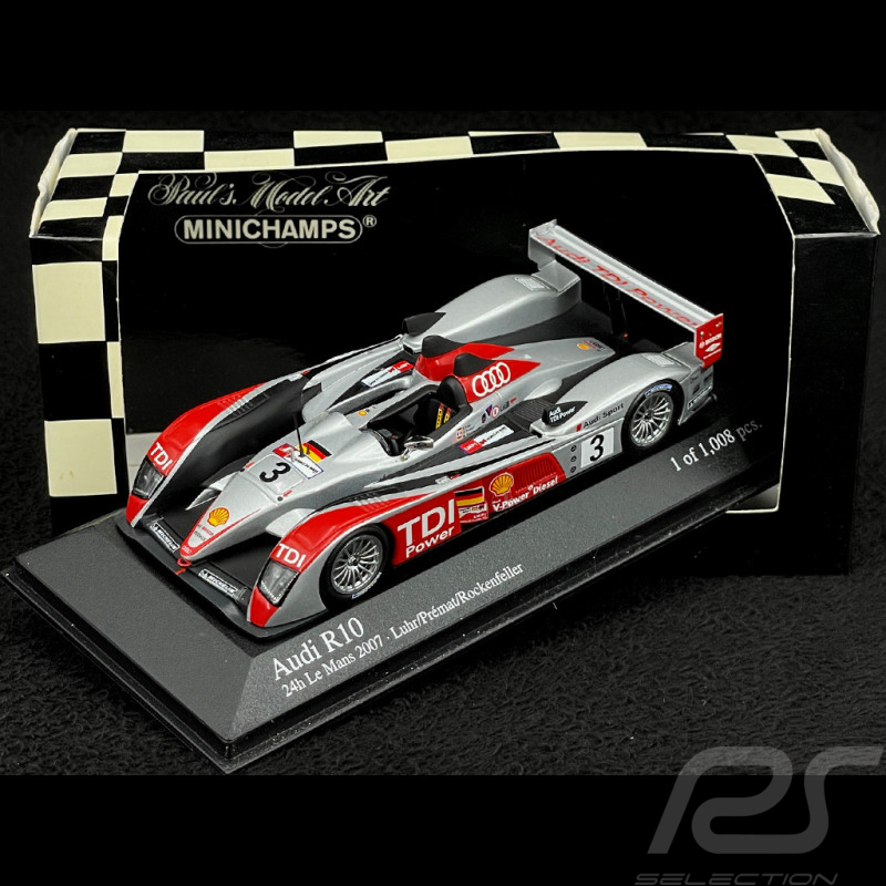 Audi R10 n° 3 5th 24h Le Mans 2007 1/43 Minichamps 400071603