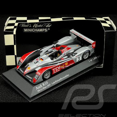 Audi R10 n° 3 5. 24h Le Mans 2007 1/43 Minichamps 400071603