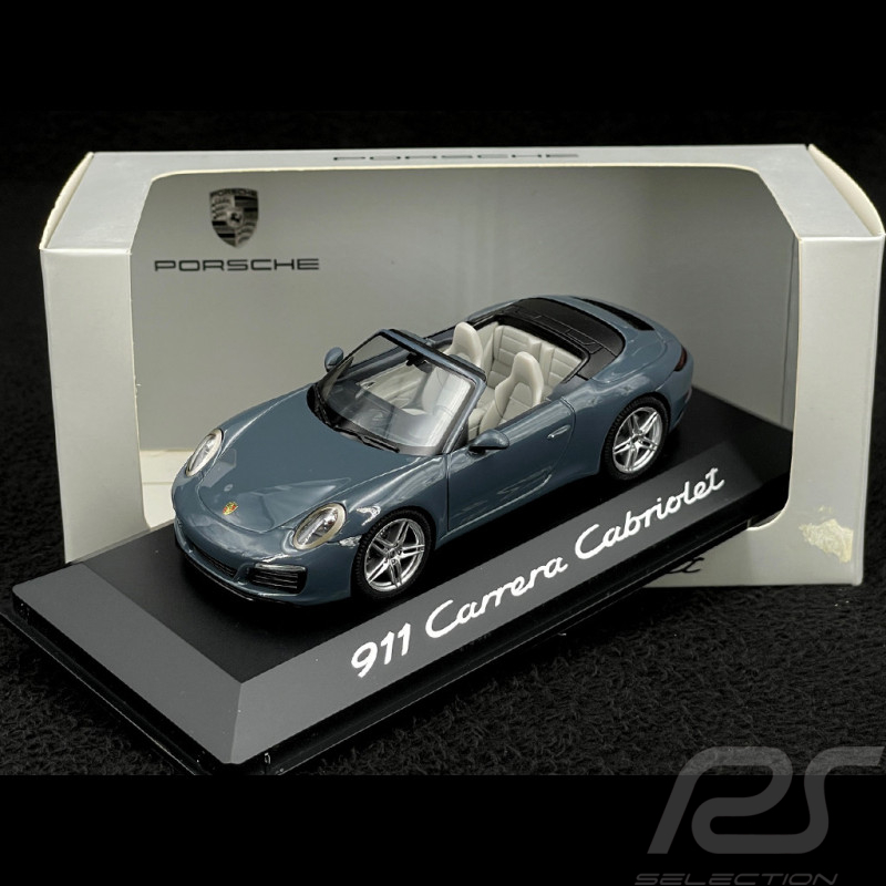Porsche 911 type 991 Carrera Cabriolet 2015 Mk 2 graphite blue 1/43 Herpa WAP0201140G