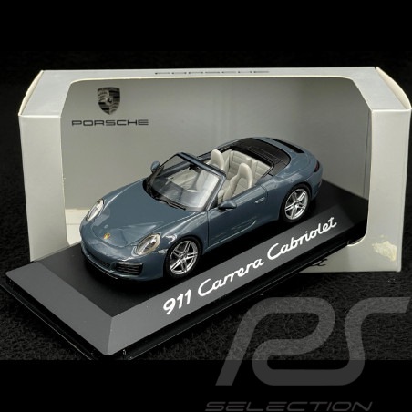 Porsche 911 type 991 Carrera Cabriolet 2015 Mk 2 graphitblau 1/43 Herpa WAP0201140G