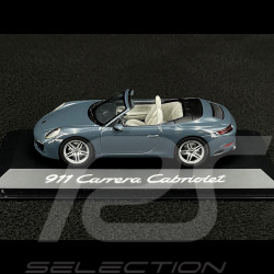 Porsche 911 type 991 Carrera Cabriolet 2015 Mk 2 graphite blue 1/43 Herpa WAP0201140G
