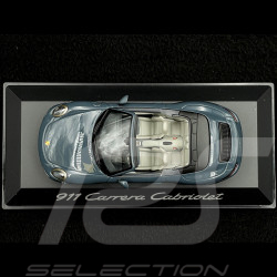Porsche 911 type 991 Carrera Cabriolet 2015 Mk 2 graphite blue 1/43 Herpa WAP0201140G