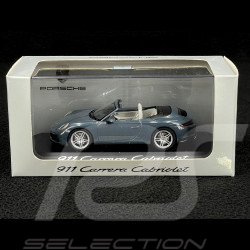 Porsche 911 type 991 Carrera Cabriolet 2015 Mk 2 graphite blue 1/43 Herpa WAP0201140G