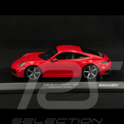 Porsche 911 Carrera Coupe Type 992.2 2024 Rouge Indien 1/18 Minichamps 155064020