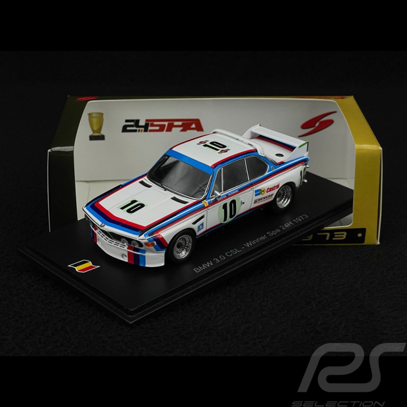 BMW 3.0 CSL Nr.10 Sieger 24h Spa 1973 1/43 Spark 43SPA1973