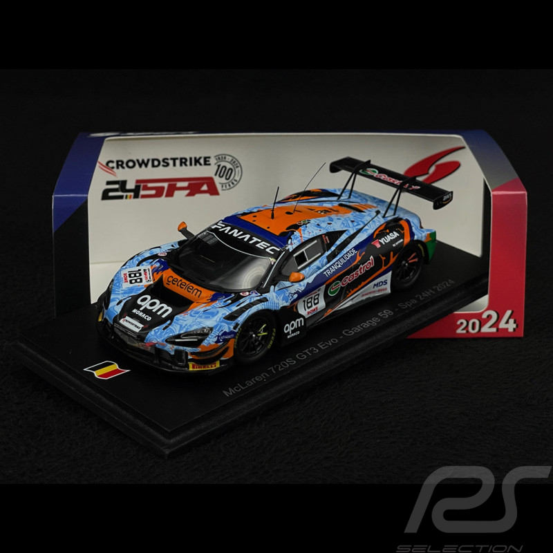 McLaren 720S GT3 Evo No.188 24h Spa 2024 1/43 Spark SB814