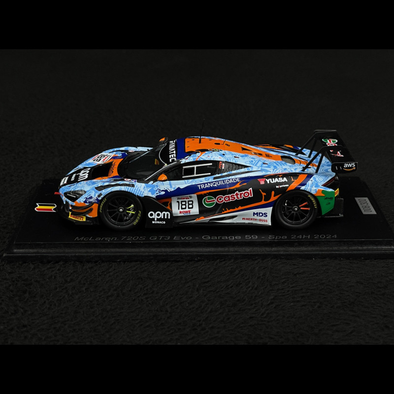 McLaren 720S GT3 Evo No.188 24h Spa 2024 1/43 Spark SB814