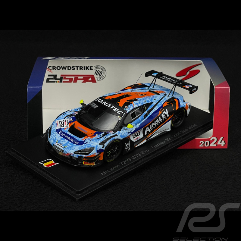 McLaren 720S GT3 Evo No.158 24h Spa 2024 1/43 Spark SB813