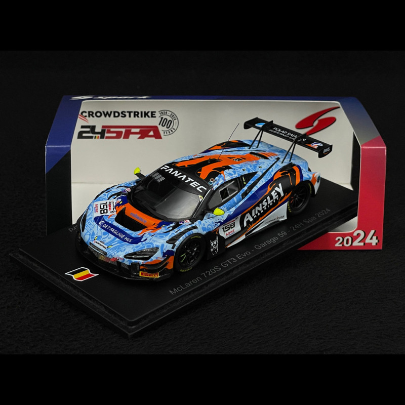 McLaren 720S GT3 Evo No.158 24h Spa 2024 1/43 Spark SB813