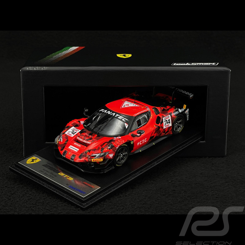 Ferrari 296 GT3 No.74 24h Spa 2024 Red 1/43 Looksmart LSRC192