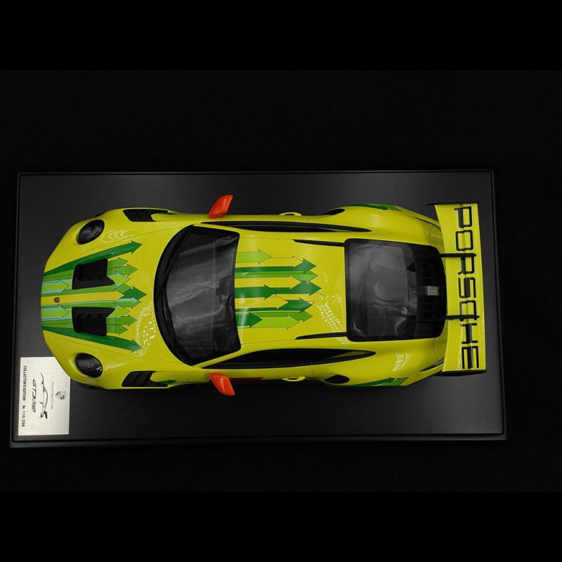 ③チロルページ Porsche 911 GT3 RS Type 992 2024 Yellow / Green Grello 1/12 Spark