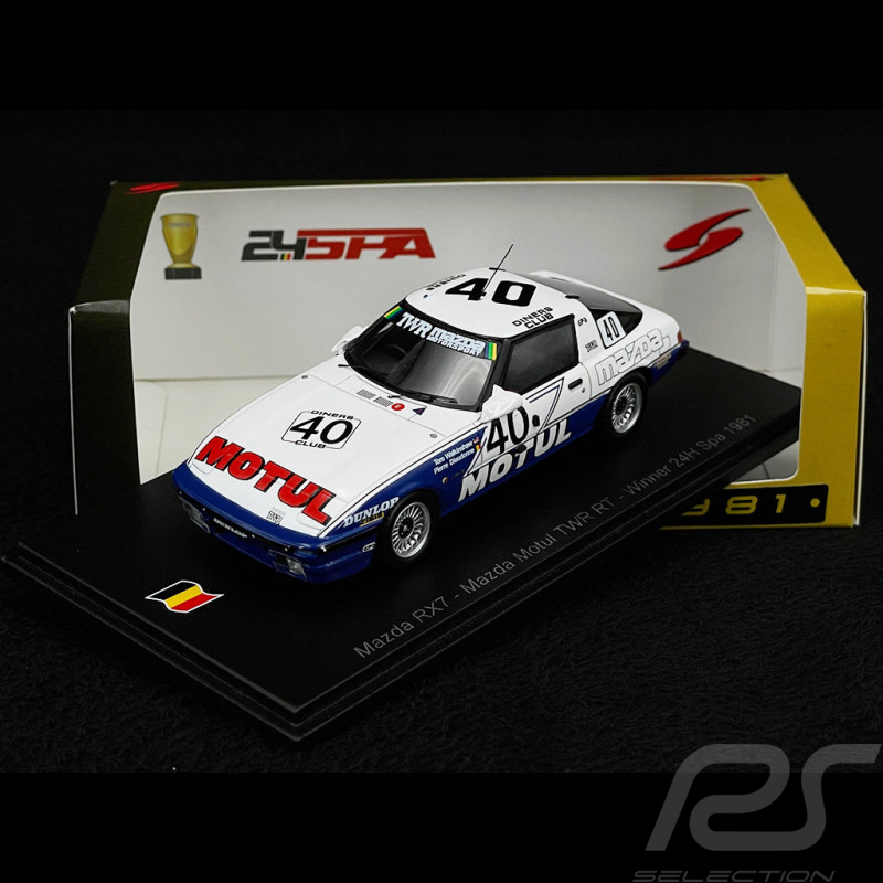 Mazda RX‑7 No.40 Winner 24h Spa 1981 1/43 Spark 43SPA1981