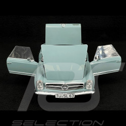Mercedes-Benz 280 SL Pagode W113 1968 Silbergrün 1/18 Schuco 450060000
