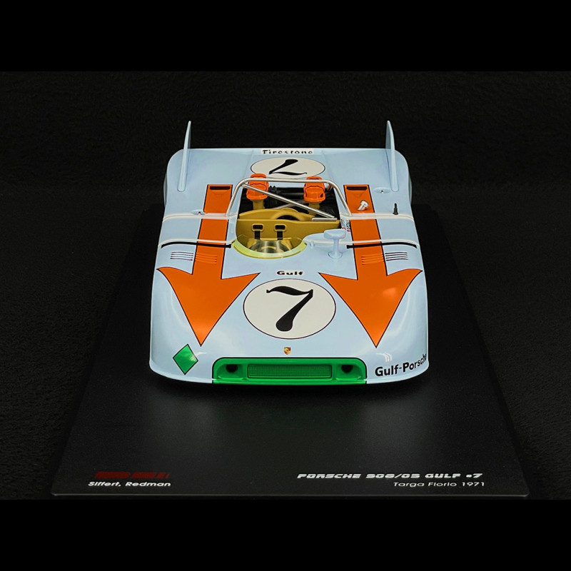 Porsche 908 #12 Gulf - Spark 1/43 - Targa Florio 1970 - Siffert & Redman - Figurine Résine Neuve
