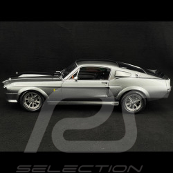 Ford Mustang Shelby GT500 Eleanor Coupé 1967 Grau Metallic / Schwarz 1/12 KK-Scale KKDC120171